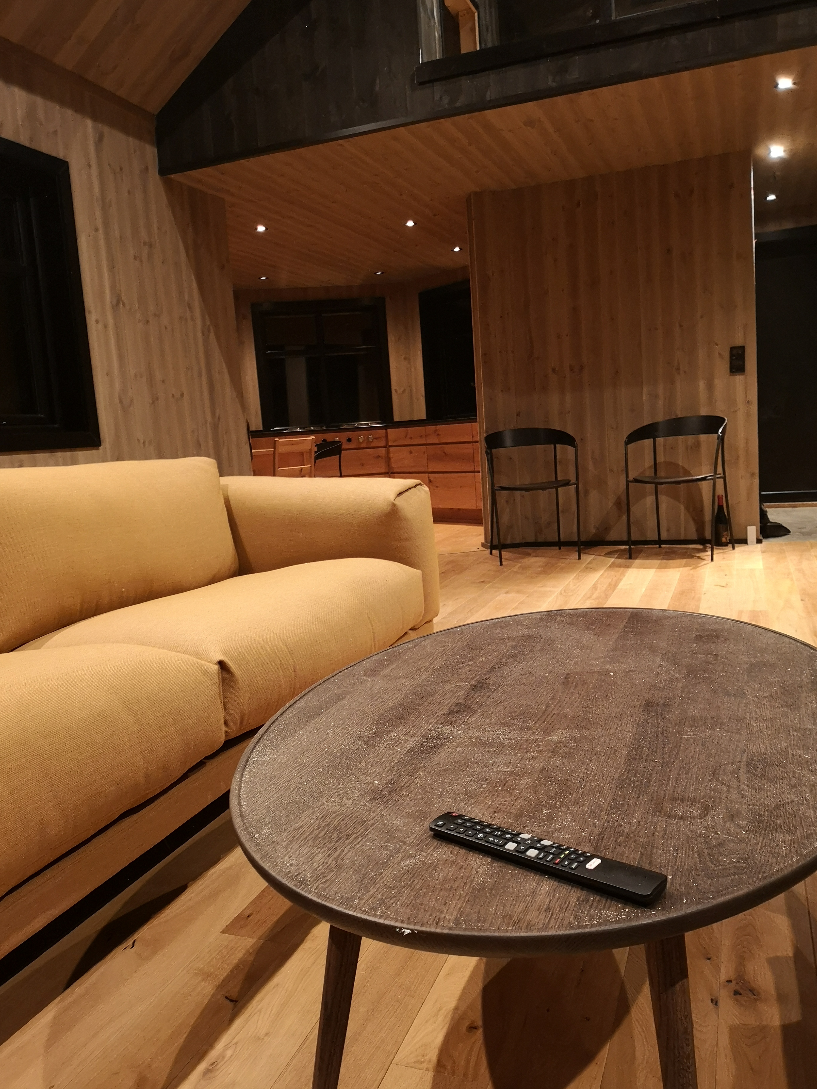 stua og kjøkkenet på slottet