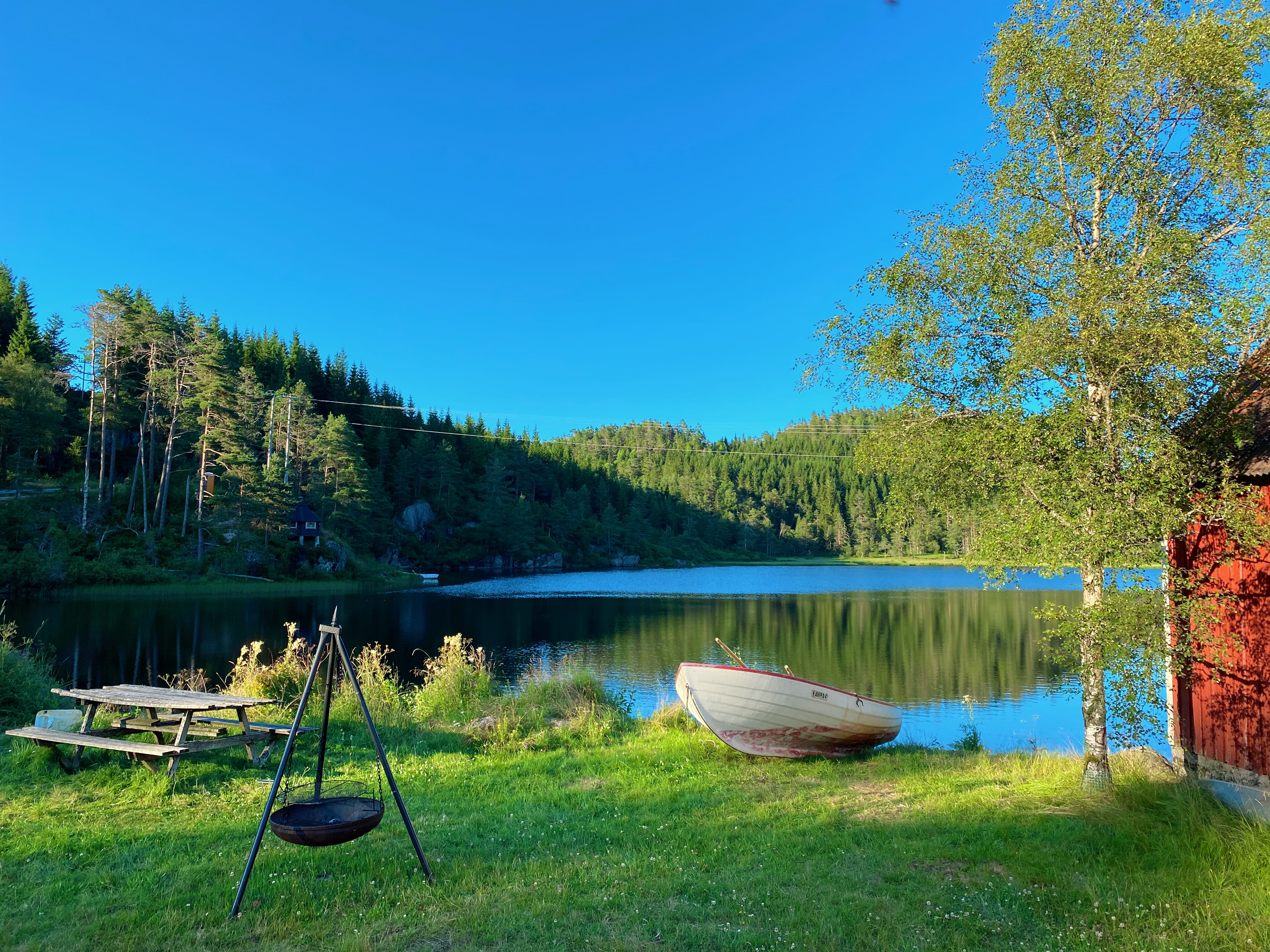 Badeplass og Båtplass ved Vannkanten – Wild Cabins i Sørlandet