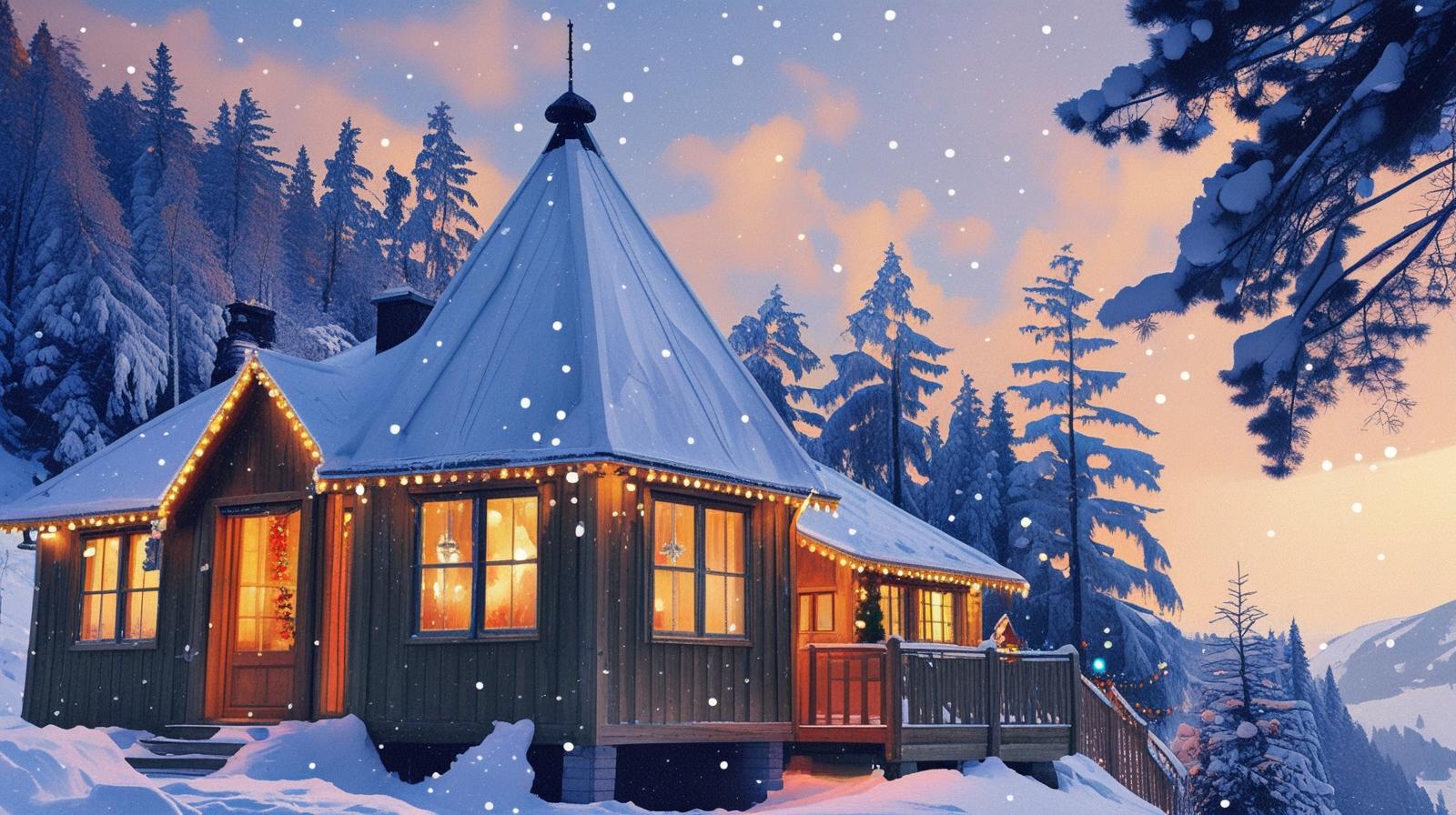 Norwegian Wild Cabins Christmas Gift Card