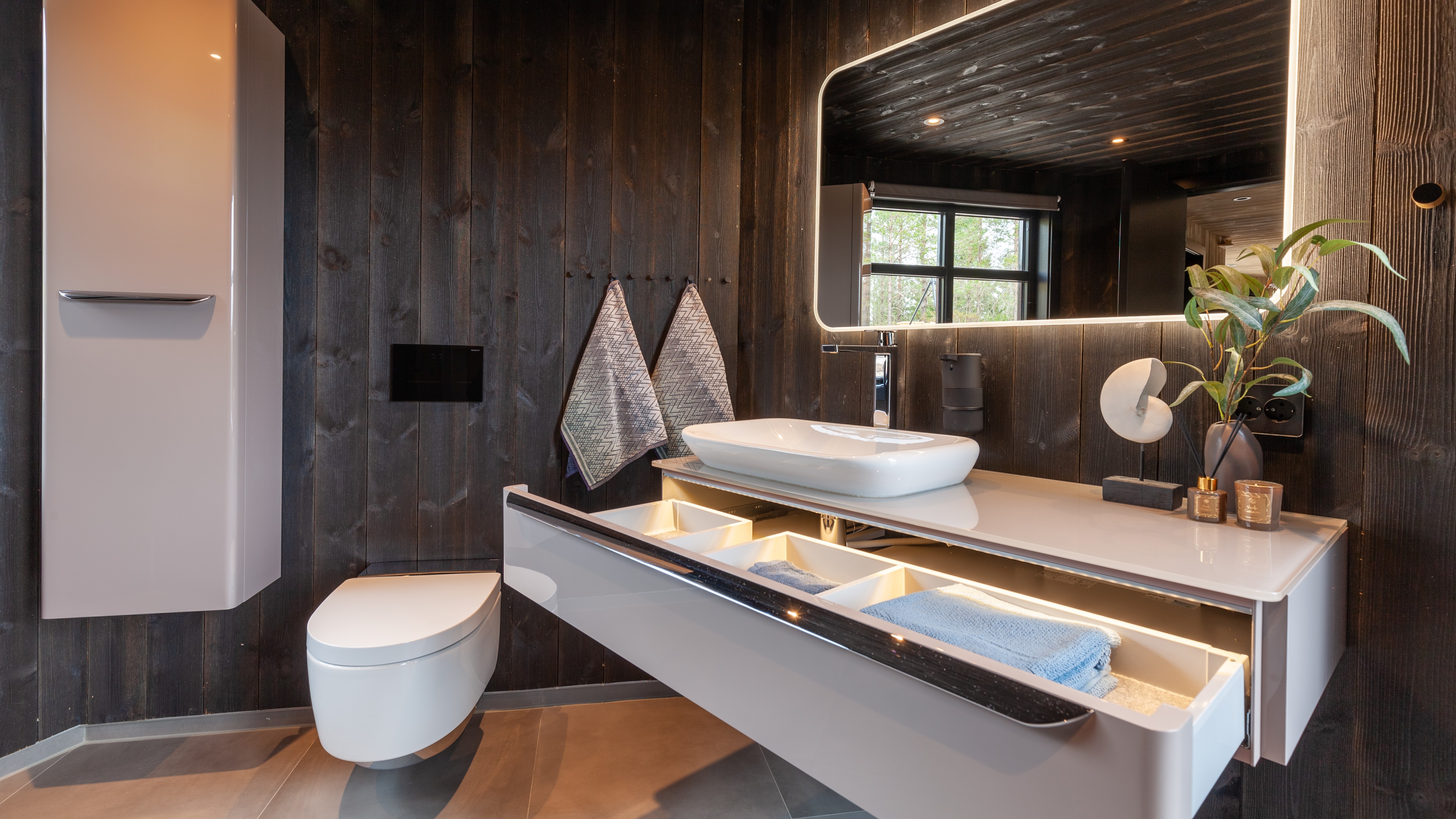 Elegant Bathroom with Geberit AquaClean