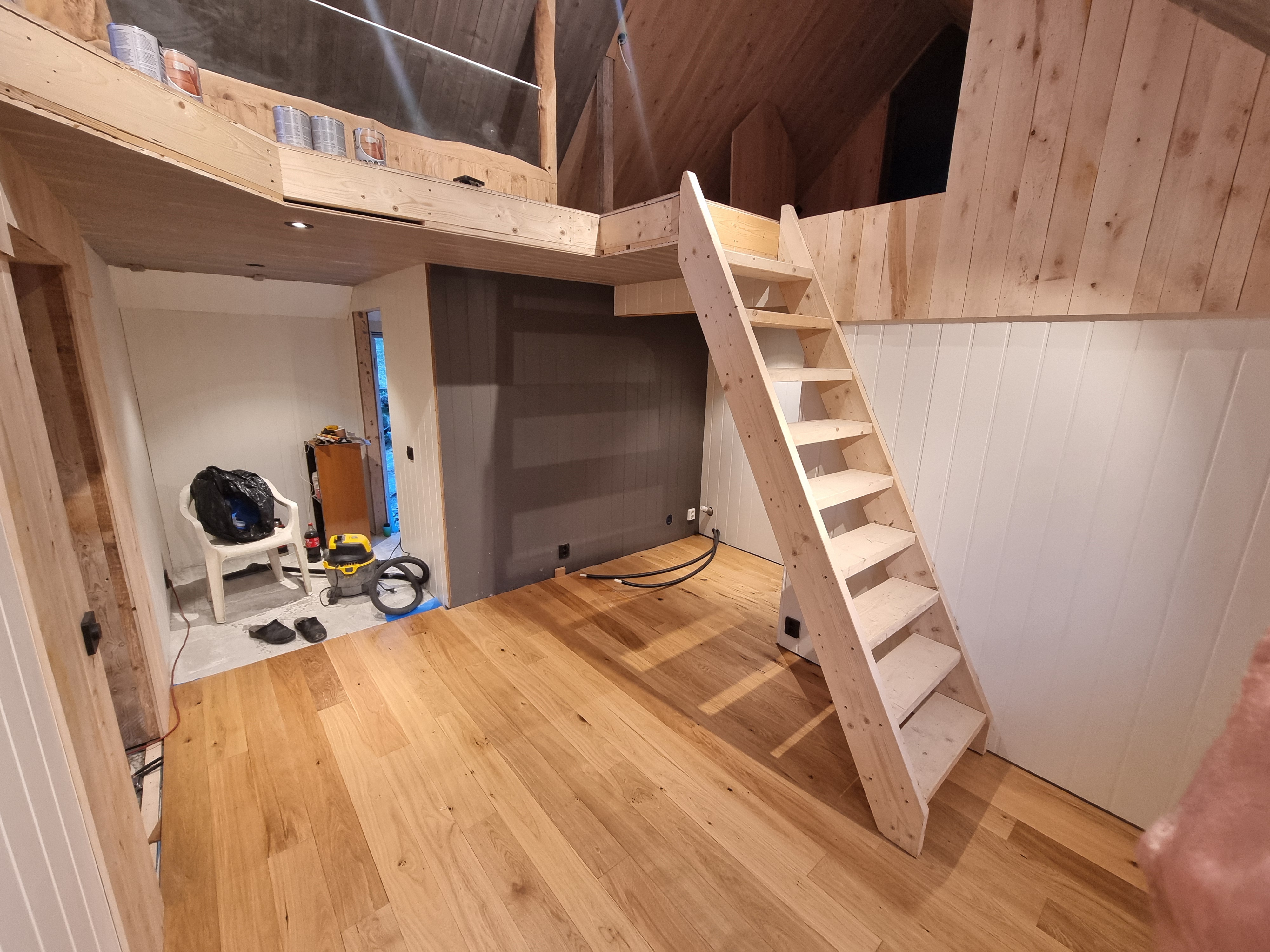 Staircase to the top bedroom