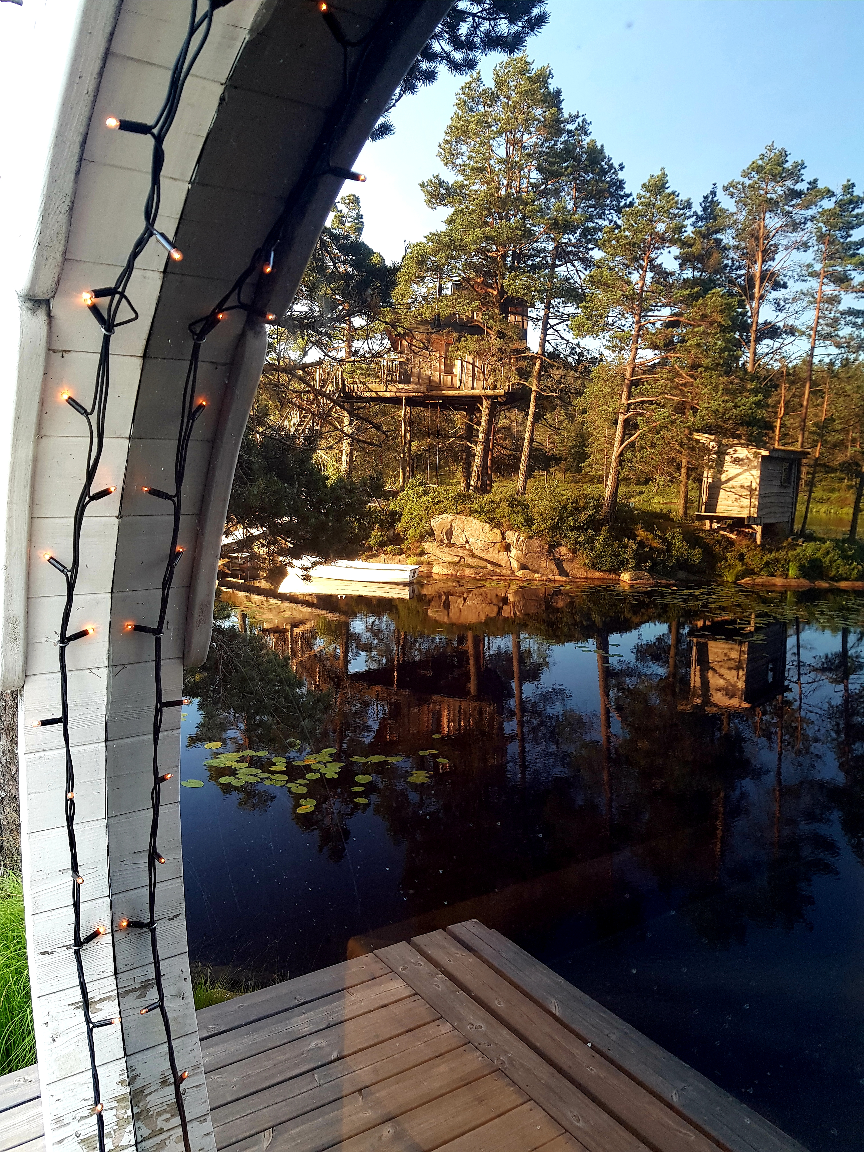 Saunaen på treetop island